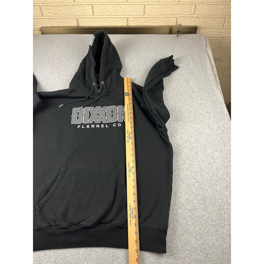 Dixxon Flannel Co Hoodie Mens XL Black Logo Graphic Fleece Pullover - Picture 7 of 8